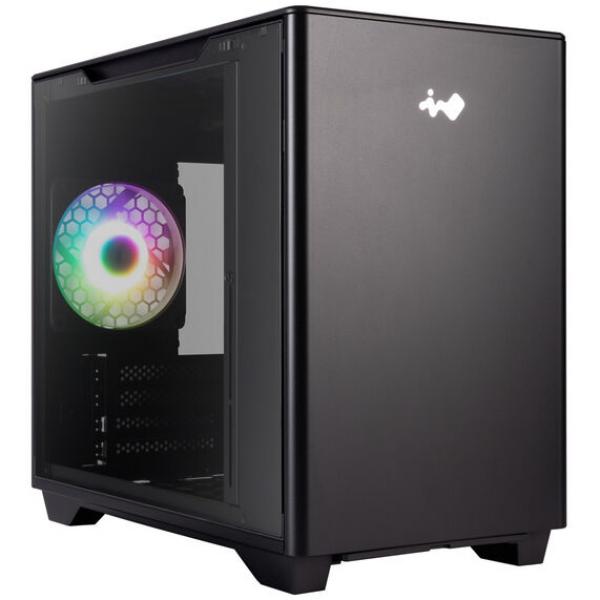 InWin A3 Mini-Tower Tempered Glass - black