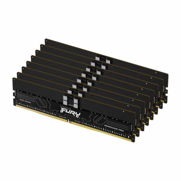 Kingston 256GB 8x32GB DDR5 6400MTs CL32 FURY Renegade Pro RDIMM Black XMP