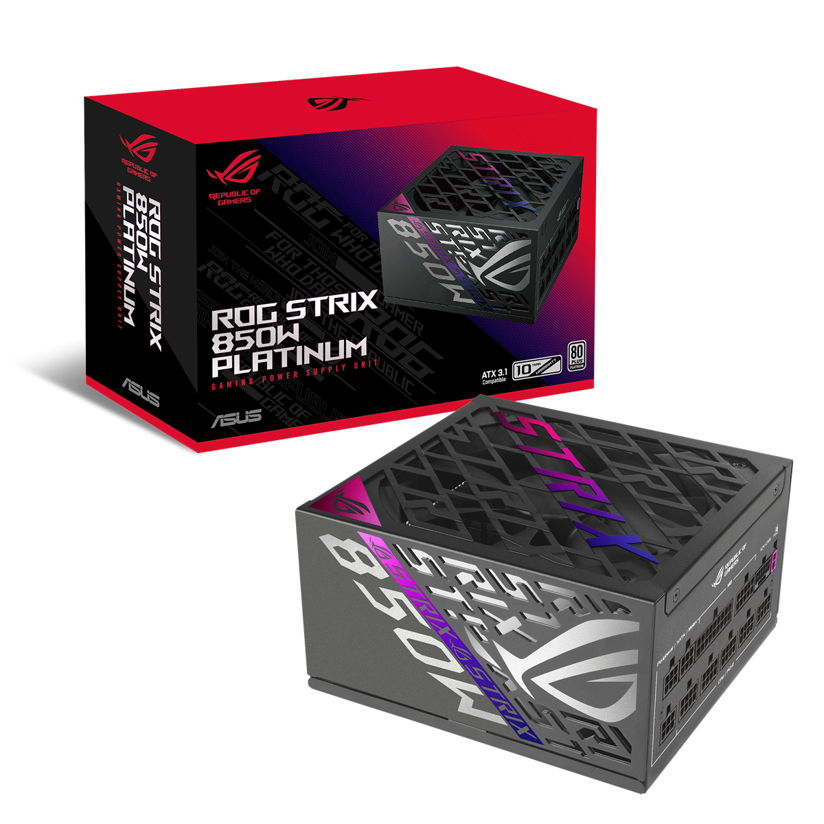 ASUS ROG STRIX 850W 80 Platinum Fully Modular ATX 3.1 GaN MOSFET