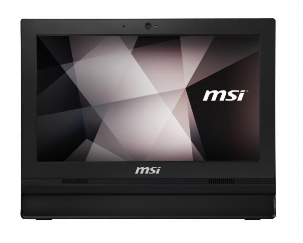 MSI Pro 16T 10M-228XDE Intel Celeron 5205U 39,6 cm (15.6) 1366 x 768 pixel Berringsskrm All-in-One PC 4 GB DDR4-SDRAM 250 GB SSD Wi-Fi 5 (802.11ac) Sort