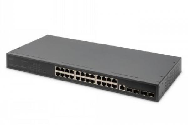 DIGITUS 24 PORT GE 4 SFP+ UPLINK L2+ SWITCH 24 PORT 10/100/1000+4SFP+ UPLINK SWITCH