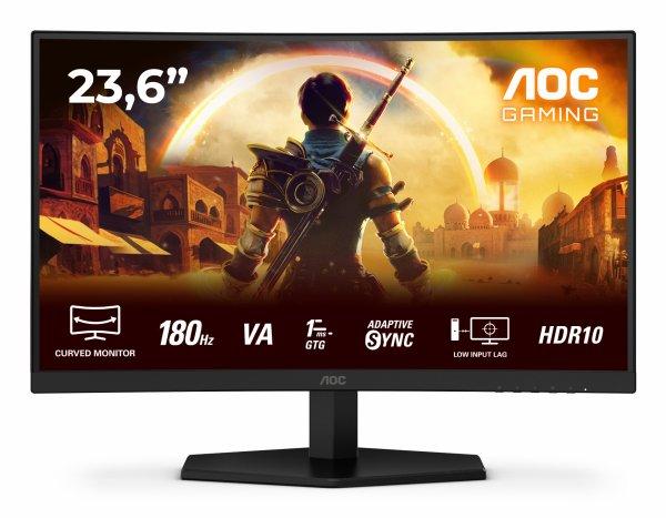 AOC 23,6 AOC Gaming C24G42E 1920x1080 Fast VA Curved 1500R 4ms 180Hz