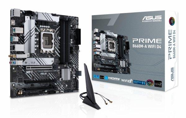ASUS PRIME B660M-A WIFI D4 (mATX, B660, LGA 1700, DDR4)