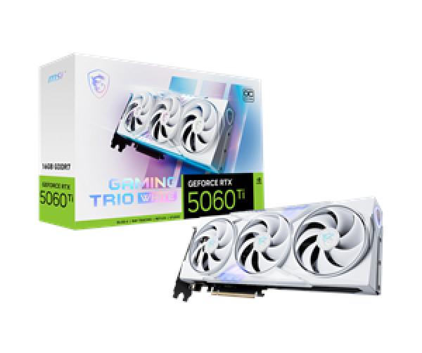 MSI GAMING GeForce RTX 5060 TI 16G TRIO OC WHITE NVIDIA 16 GB GDDR7