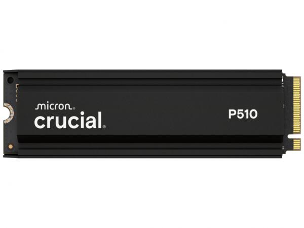 Crucial P510 1TB PCIe Gen5 2280 SSD w/ heatsink NVMe M.2