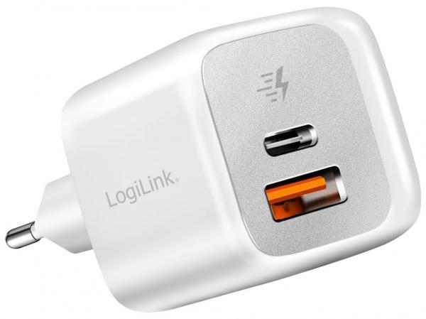USB Wall Charger, 2port, USB-AF amp USB-CF, 20W