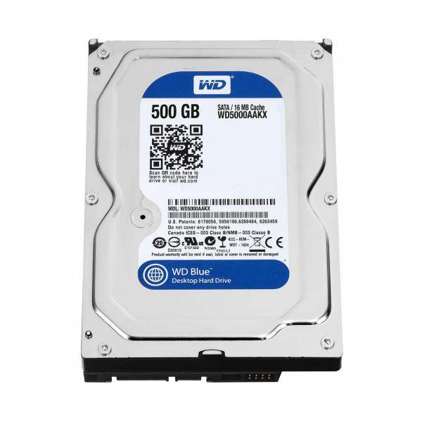 Western Digital Blue, 500GB, SATA, 6Gbit/s, 16MB, 7200RPM, 3.5"