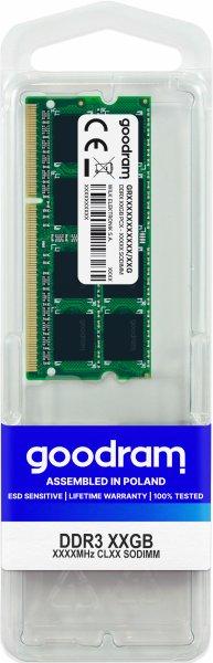 GOODRAM DDR3 8GB 1600MHz CL11 non-ECC SO-DIMM 204-PIN