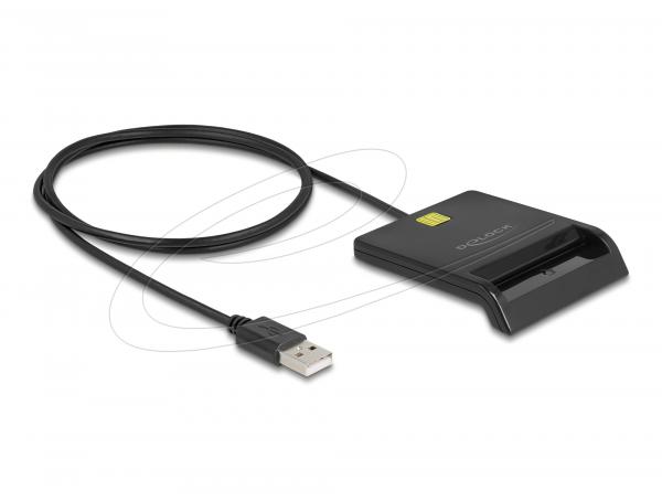 Henkilökortinlukija, älykortinlukija: terveydenhuolto, laitokset, virastot yms. Delock USB 2.0 Smart Card Reader for Smart cards with Contact chip