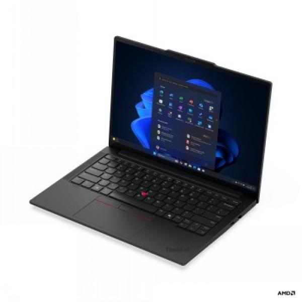 Lenovo ThinkPad E14 Gen 7 21T0 - 180 asteen saranarakenne - AMD Ryzen 5 - 230 / jopa 4.9 GHz - Win 11 Pro - Radeon 760M - 16 Gt RAM - 512 GB SSD TCG Opal Encryption 2, NVMe - 14 IPS 1920 x 1200 - Wi-Fi 6E, Bluetooth - musta - kbd pohjoismainen (tan