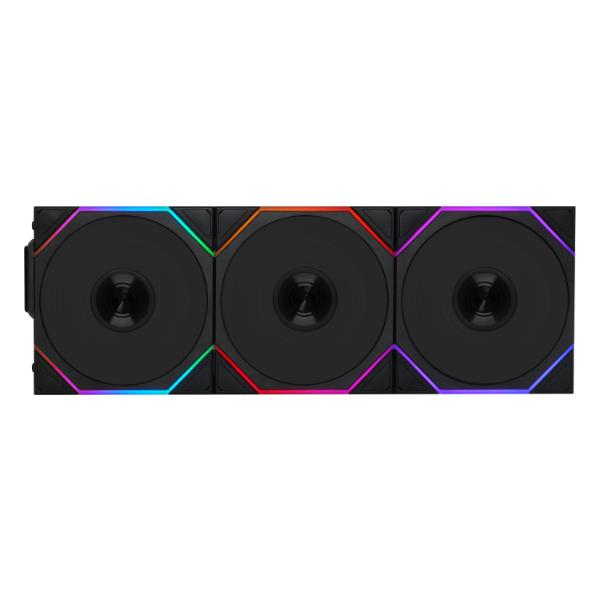 Lian Li UNI FAN TL Wireless Lüfter, ARGB, PWM, 3er-Pack - Reverse Blade, 120mm, schwarz