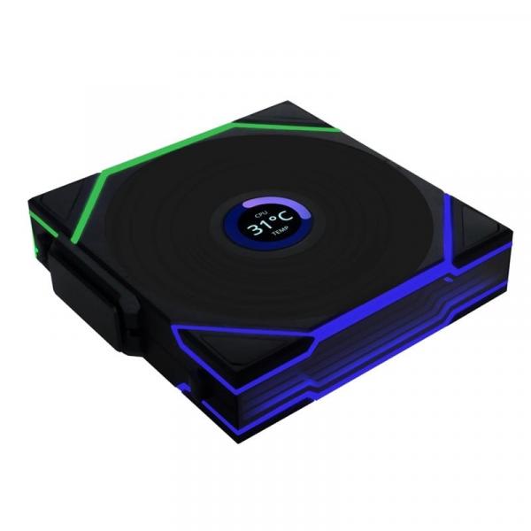 Lian Li UNI FAN TL Wireless LCD Lüfter, ARGB, PWM - 120 mm, schwarz