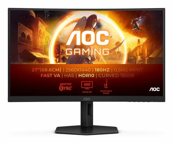 AOC Gaming CQ27G4X 27" 2560 x 1440 (2K) HDMI DisplayPort 180Hz