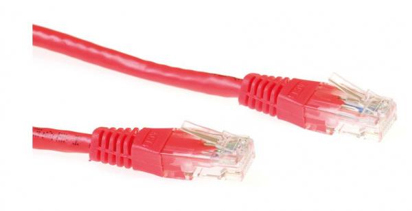 MicroConnect U/UTP CAT6 10M Red PVC