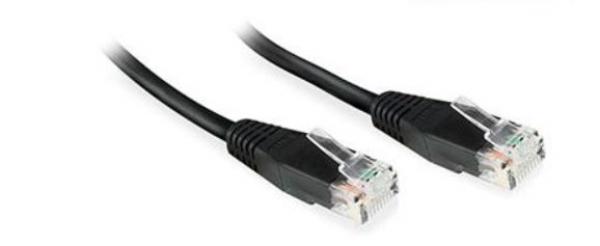 MicroConnect U/UTP CAT6 0.25M / 25cm Musta PVC