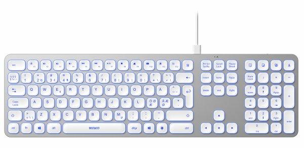 Wired Low-Profile Aluminium Keyboard with USB-A &amp; USB-C conn