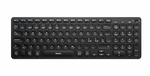 Langaton näppäimistö bluetooth tai 2.4G USB, musta