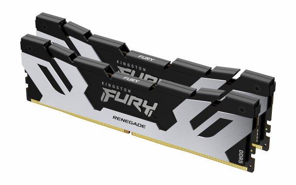Kingston FURY Renegade - DDR5 - pakkaus - 48 Gt 2 x 24 Gt - DIMM 288 nastaa - 8000 MT/s / PC5-64000 - CL38 - 1.4 V - kellotettu puskuriton - on-die ECC - hopea, musta