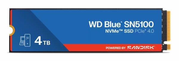 WD Blue SN5100 SSD WDS400T5B0E 4TB M.2 PCI Express 4.0 x4 (NVMe)