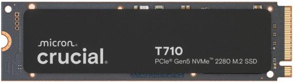 Crucial T710 - SSD - salattu - 4 Tt - sisäinen - M.2 2280 - PCI Express 5.0 (NVMe) - TCG Opal Encryption 2.01