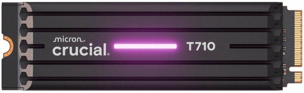 Crucial T710 - SSD - salattu - 1 Tt - sisäinen - M.2 2280 - PCI Express 5.0 (NVMe) - TCG Opal Encryption 2.01 - integroitu lämpölevy