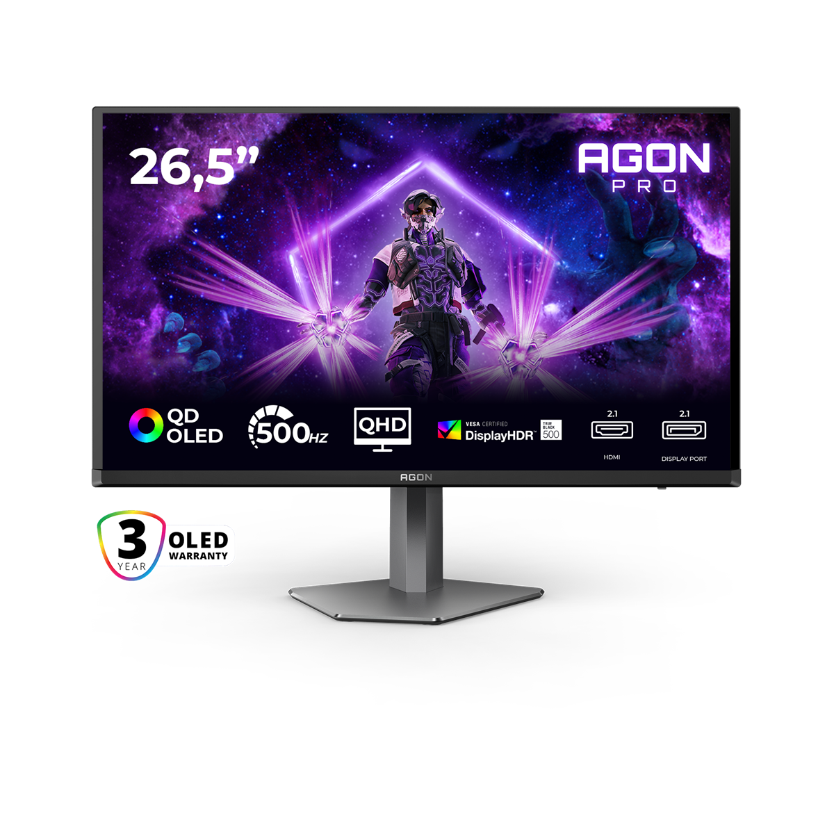 AOC AGON PRO AG276QKD2 27 2560 x 1440 (2K) HDMI DisplayPort 500Hz