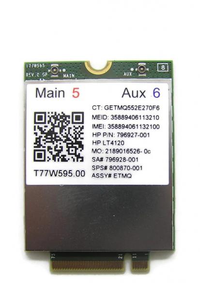 Käytetty HP 796927-001 | LT4120 LTE 4G modeemi