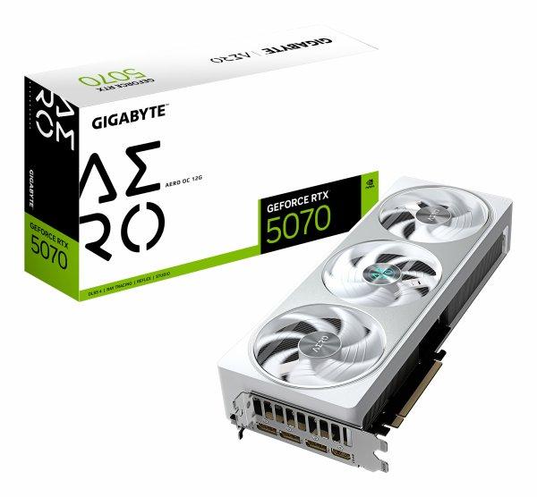 Gigabyte GeForce RTX 5070 Aero OC 12G, 12288 MB GDDR7