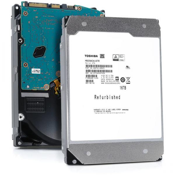 Toshiba MD09 Series Harddisk MD09ACA16TR 16TB 3.5 Serial ATA-600 7200rpm - FACTORY REFURBISHED - Tehdaskunnostettu, 1 vuoden takuu