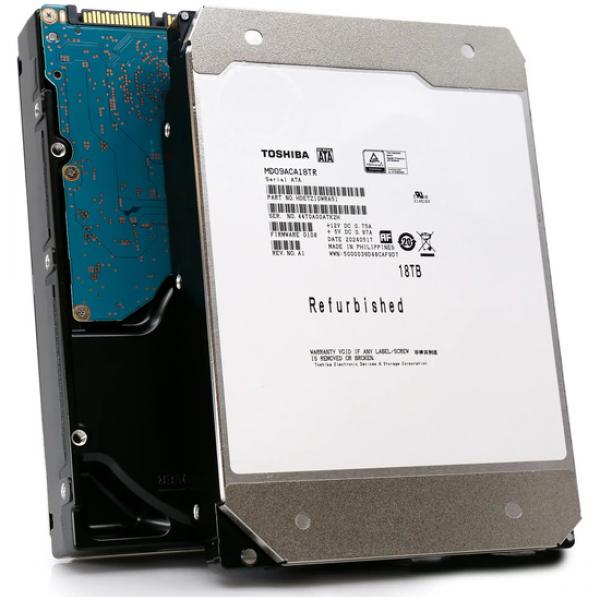 Toshiba MD09 Series Harddisk MG09ACA18TE 18TB 3.5 SATA-600 7200rpm - FACTORY REFURBISHED Tehdaskunnostettu, 1 vuoden takuu