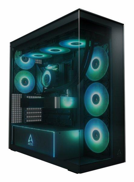 Arctic Xtender (Black) Midi Tower, E-ATX, 5x A-RGB Fans