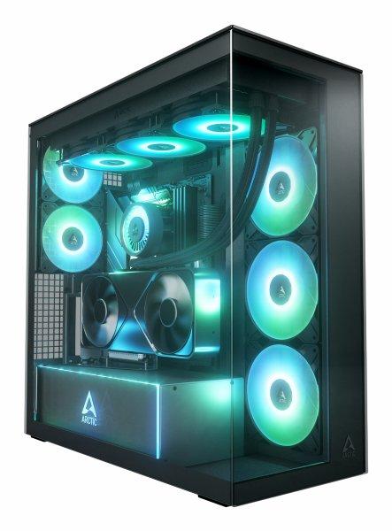 ARCTIC PC case Xtender VG (Mirror Black) Premium - Midi - black