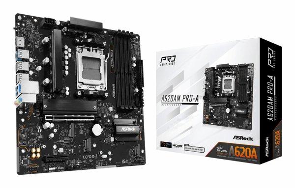 ASRock A620AM Pro-A              AM5 mATX HDMI/DP       DDR5 retail