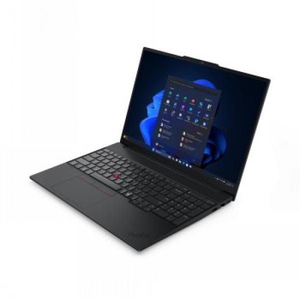 Lenovo ThinkPad E16 Gen 3 21SR - 180 asteen saranarakenne - Intel Core Ultra 5 - 225U / jopa 4.8 GHz - Win 11 Pro - Intel Graphics - 16 Gt RAM - 512 GB SSD TCG Opal Encryption 2, NVMe - 16 IPS 1920 x 1200 - Wi-Fi 6E, Bluetooth - musta - kbd pohjois