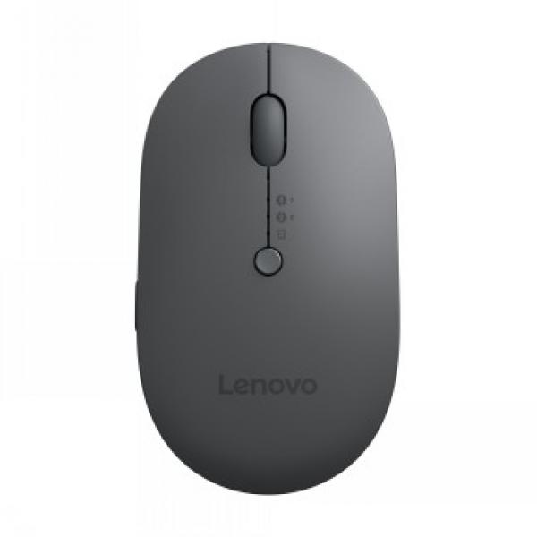 Lenovo Multi-Device - X9 Edition - hiiri - oikea- ja vasenkätiselle - optinen - 4 painiketta - langaton - 2.4 GHz, Bluetooth 5.0 - langaton vastaanotin USB-C - salama harmaa (yläosa), ukkosenmusta (alhaalla) - ruskea laatikko