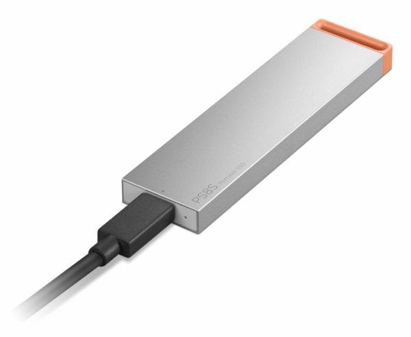 Lenovo PS8S - SSD - 2 Tt - ulkoinen (kannettava) - USB 3.2 Gen 2 (USB-C liitin) - viileän harmaa