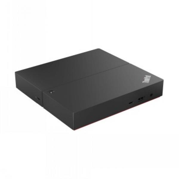 Lenovo ThinkPad Universal USB-C Smart Dock - ThinkSmart Edition - Telakointiasema - USB-C - HDMI, DP - 1GbE - 135 watti(a) - CRU - Eurooppa
