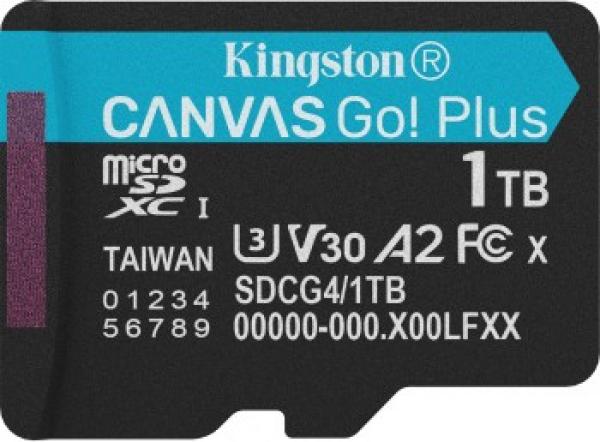KINGSTON 1 TB CANVAS GO PLUS GEN4 MICROSD, A2, U3, V30 (200R/160W)