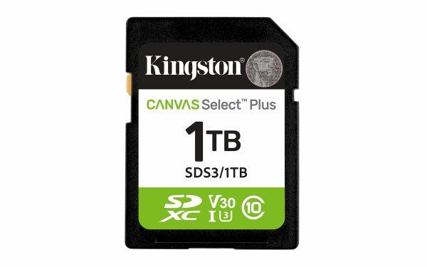 Kingston 1TB SDXC Canvas Select Plus Gen3 150MB/s C10 UHS-I U3 V30