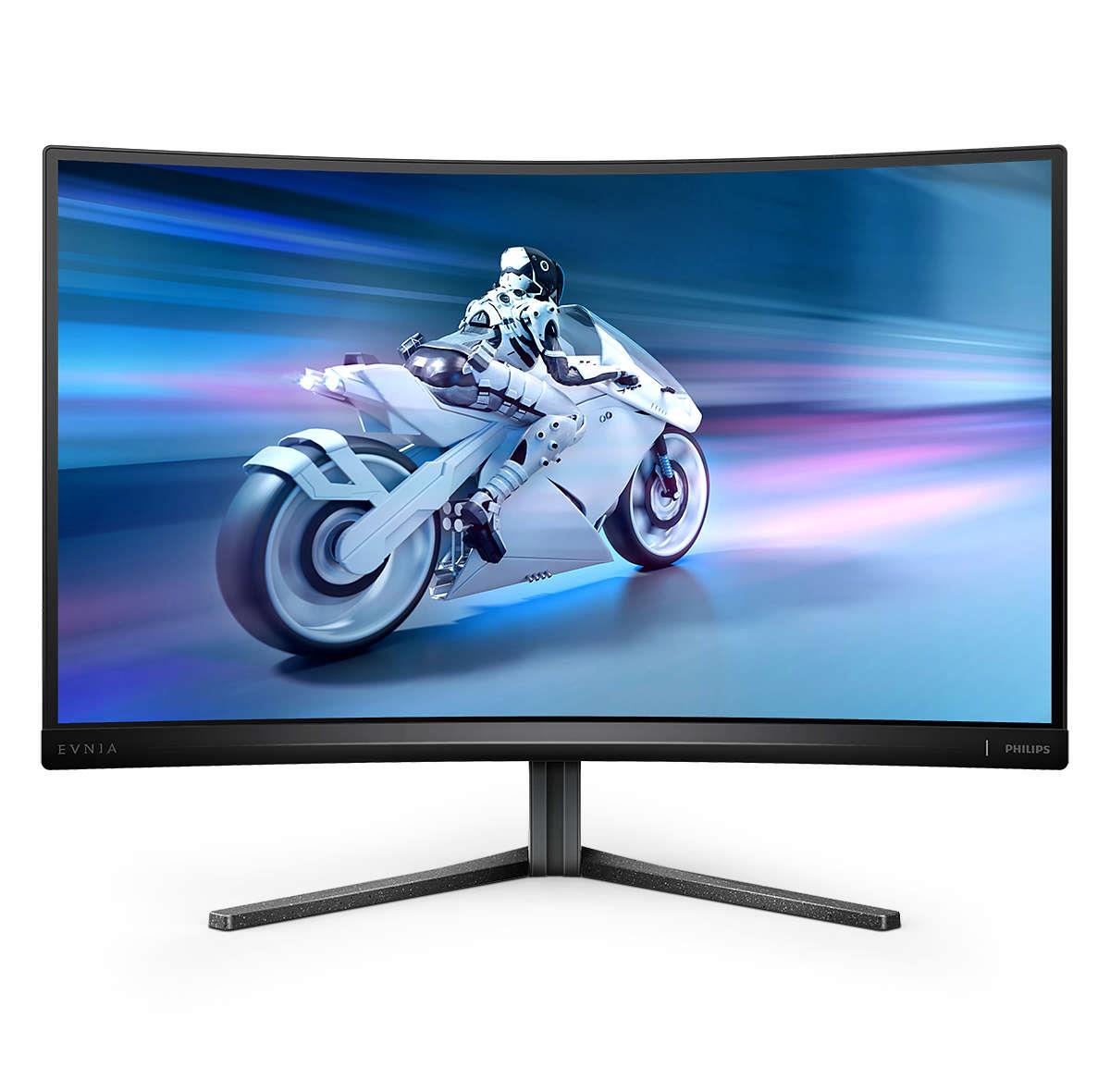 Philips Evnia 5000 27M2C5200W - LED-näyttö - pelaaminen - kaareva - 27 - 1920 x 1080 Full HD (1080p) 280 Hz - Fast VA - 300 cd/m² - 40001 - HDR10 - 0.3 ms - 2xHDMI, DisplayPort - tumma liuskekivi