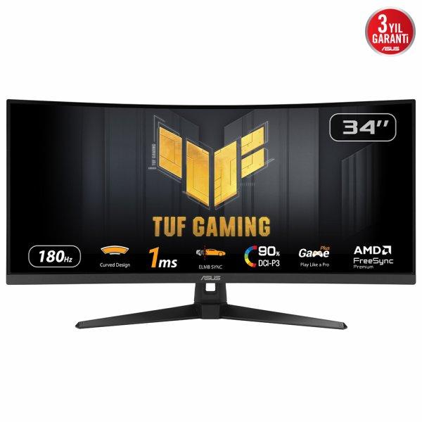 Asus Tuf Gaming Vg34Vq3B Computer Monitor 86.4 Cm (34) 3440 X 1440 Pixels Ultrawide Quad Hd Led Black