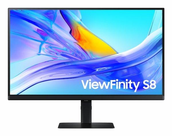 SAMSUNG S27D800U 27 169 3840X2160 IPS, 5MS, 350NITS, 60HZ, HDR10, SRGB 99, HAS/SWIVEL/PIVOT/TILT, HDMI/DP/USB-C (90W),LAN, USB3 HUB, KVM SWITCH, VESA 100, USB-C