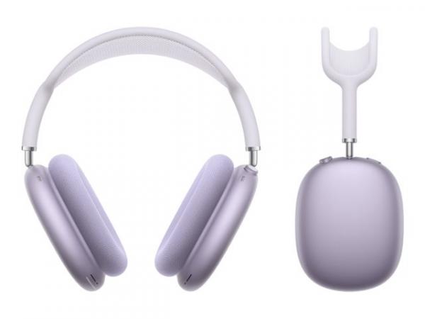 Apple AirPods Max - 2. sukupolvi - kuulokkeet mikrofonilla varustettu - täysikokoinen - Bluetooth - langaton - aktiivinen melunpoisto - violetti