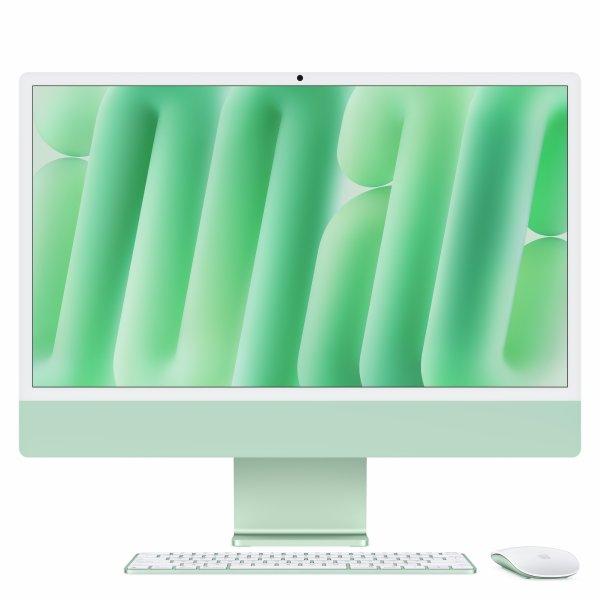 Apple iMac with 4.5K Retina display - All-in-one M4 - RAM 24 Gt - SSD 512 GB - Apple M4 10-core - Gigabit Ethernet, IEEE 802.11ax (Wi-Fi 6E), Bluetooth 5.3 - macOS Sequoia 15.0 - monitori LED 24 4480 x 2520 (4.5K) - näppäimistö ruotsalainen/suomal
