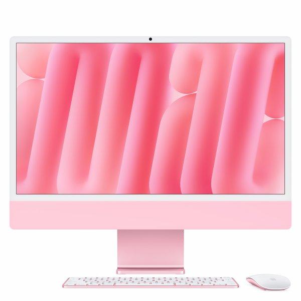 Apple iMac with 4.5K Retina display - All-in-one M4 - RAM 24 Gt - SSD 512 GB - Apple M4 10-core - Gigabit Ethernet, IEEE 802.11ax (Wi-Fi 6E), Bluetooth 5.3 - macOS Sequoia 15.0 - monitori LED 24 4480 x 2520 (4.5K) - näppäimistö ruotsalainen/suomal