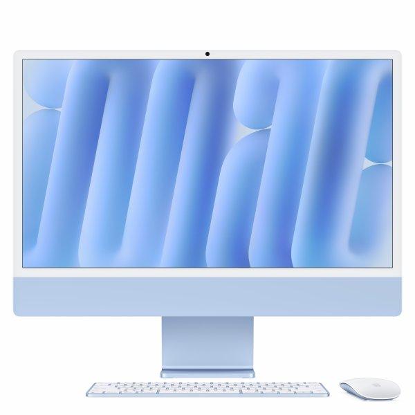 Apple iMac with 4.5K Retina display - All-in-one M4 - RAM 16 Gt - SSD 256 GB - Apple M4 10-core - Gigabit Ethernet, IEEE 802.11ax (Wi-Fi 6E), Bluetooth 5.3 - macOS Sequoia 15.0 - monitori LED 24 4480 x 2520 (4.5K) - näppäimistö ruotsalainen/suomal
