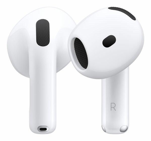 Apple AirPods 4 with Active Noise Cancellation - Aidosti langattomat kuulokkeet mikrofonilla varustettu - korvanappi - Bluetooth - aktiivinen melunpoisto - valkoinen