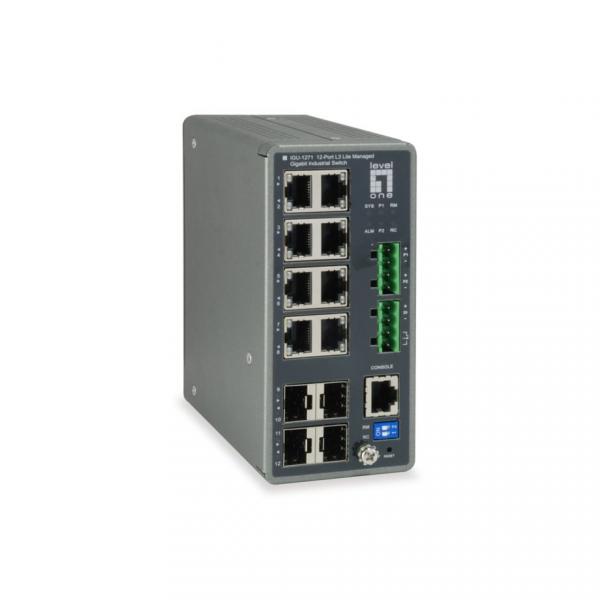 LevelOne IGU-1271 TURING 12-porttinen L3 Lite gigabitin kytkin