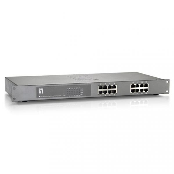 LevelOne FEP-1612W120 16-porttinen nopea Ethernet PoE-kytkin