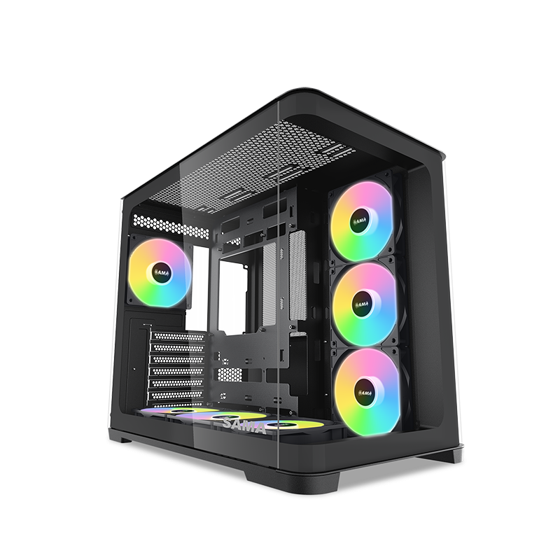 SAMA Gears V60, Black Mid-tower Case